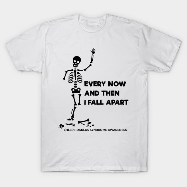 Every Now And Then I Fall Apart Skeleton T-Shirt by Jesabee Designs